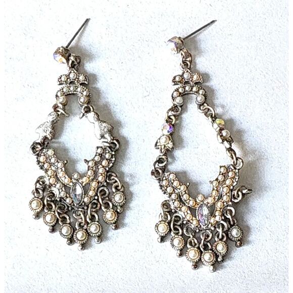 FASHION JEWELRY-DANGLY EARRINGS-Various Designs-Pierced Ears-LOT OF 9 SETS - Picture 6 of 12